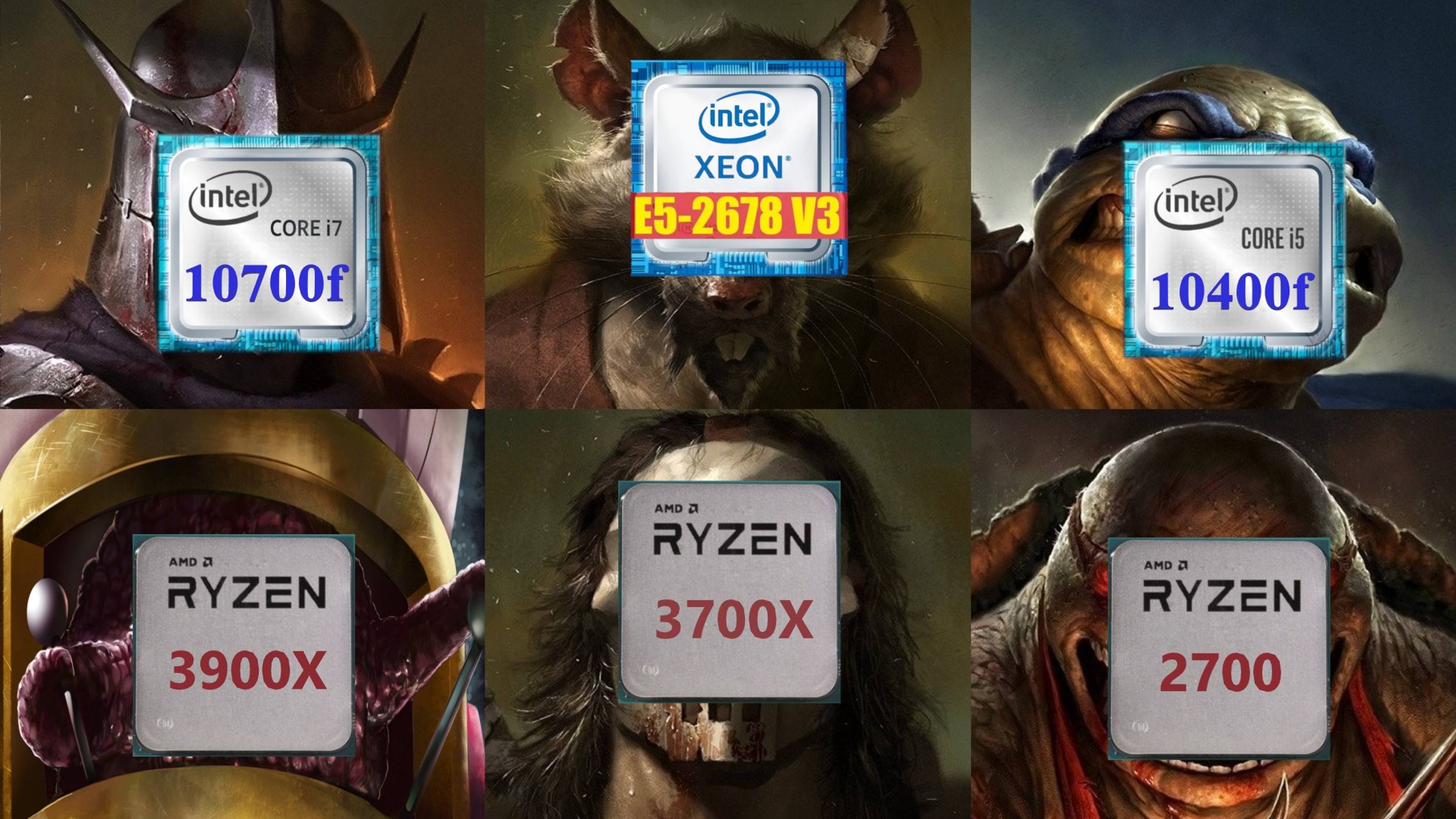 Кончилось добро( I7 10700f Vs Ryzen 3900x Vs Xeon 2678v3 Vs I5 10400f Vs 3700x Vs 2700