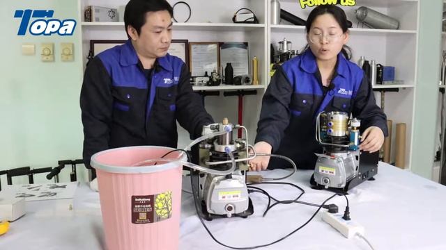 Filling 0.5L tanks bottle---High pressure air compressor 300 bar pcp air rifle electric pump смотреть онлайн