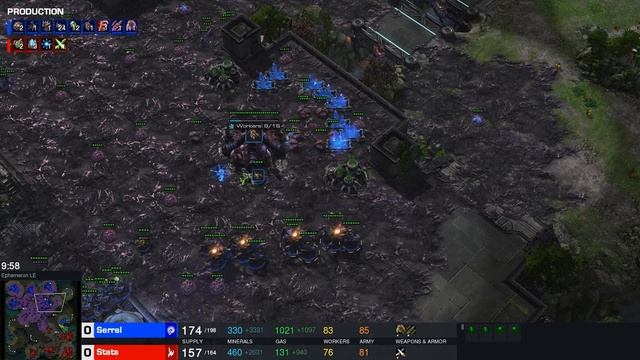Stats VS Serral FINAL game of Nationwars смотреть онлайн