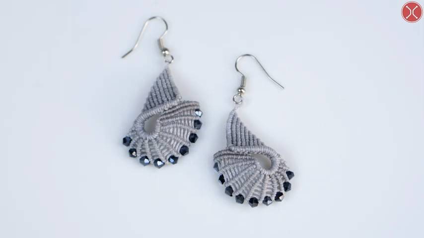 Macrame Spiral Earrings tutorial ｜ DIY tutorial смотреть онлайн