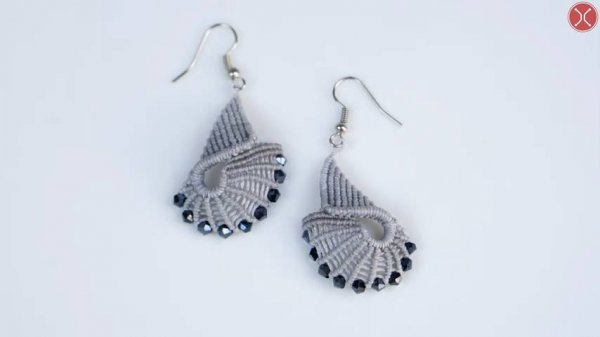 Macrame Spiral Earrings tutorial ｜ DIY tutorial