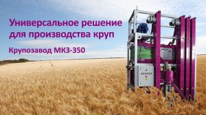 КРУПОЗАВОД МКЗ-350 | Универсальное решение для производства круп