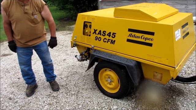1995 Atlas Copco XAS45 air compressor for sale | sold at auction June 25, 2015 смотреть онлайн