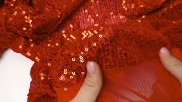 Пайетки на сетке Глэдис красный/красный смотреть онлайн