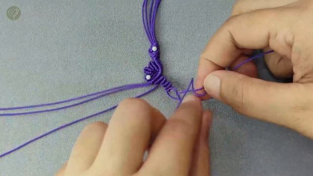 DIY Macrame Bracelet Wavy Flower Pattern | Macrame Bracelet Tutorial смотреть онлайн