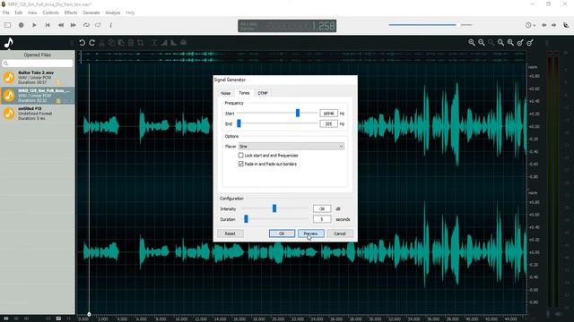 ocenaudio - 11 - Noise, Tones, Silence, Reverse, Invert смотреть онлайн
