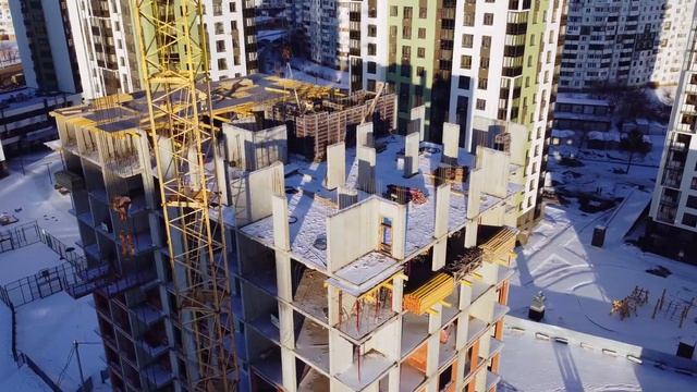 Ход строительства ЖК "Парковый" - ноябрь, 2023 г. смотреть онлайн