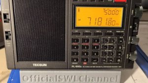 Tecsun PL-990x CQ World Wide DX Contest SSB 40 meters band scan using W6LVP loop antenna
