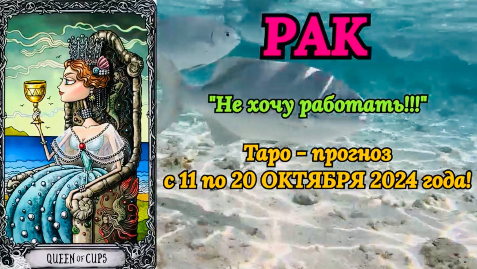 РАК: "ТАРО-ПРОГНОЗ с 11 по 20 ОКТЯБРЯ 2024 года!" смотреть онлайн