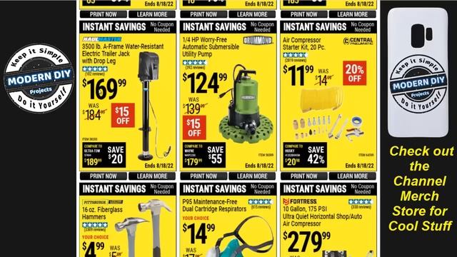 Harbor Freight Coupons July 2022 Instant Savings Coupons & Deals of the Week смотреть онлайн