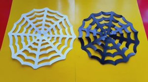 Как сделать ПАУТИНУ из бумаги! ПОЭТАПНО! Поделки на Хэллоуин!