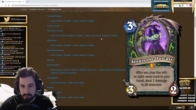 New Nerfs & A Buff?! Round 2! | Ashes Of Outlands Hearthstone смотреть онлайн
