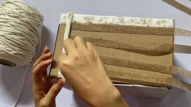 SAW IT IN AN EXPENSIVE STORE AND MADE ITSELF FROM BOXES 🥰 DIY | STORAGE BASKET смотреть онлайн