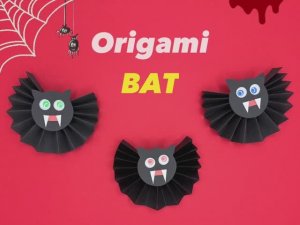 Оригами Хэллоуин Летучая Мышь!