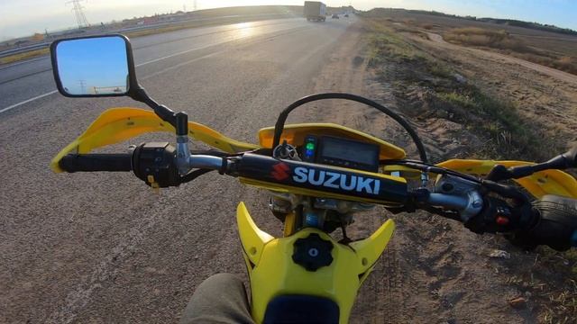 DRZ 400S L Максимальная и крейсерская скорость L Как ведет себя на трассе