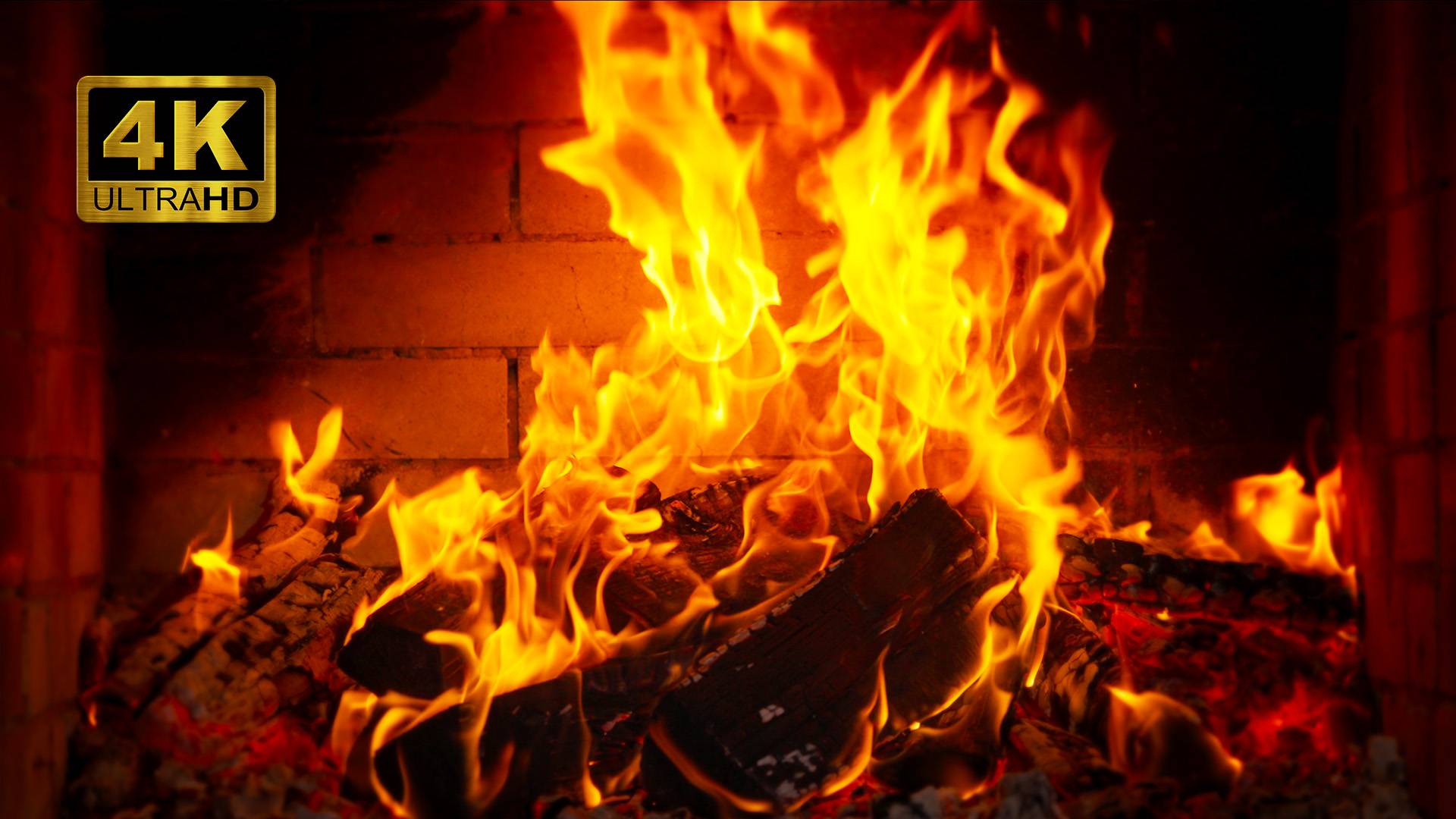 Вечерний Камин 4К. Тёплое и уютное настроение. смотреть онлайн