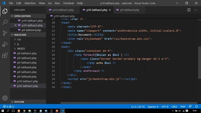 Kuliah Online Pemrograman Web Pertemuan 10 Prodi TI UIN Walisongo Semarang смотреть онлайн
