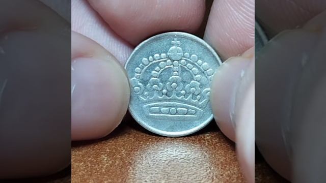 25 Öre - Gustaf VI Adolf - Sweden - 1953 - Silver coin #shortsvideo смотреть онлайн