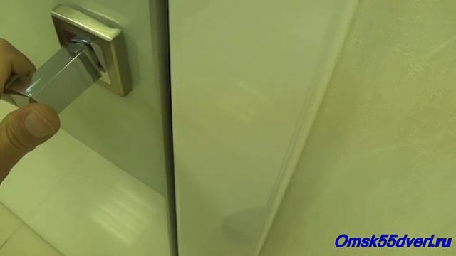 omsk55dveri.ru Техно-3 (белый глянец) бел стекло глухая межкомнатная дверь смотреть онлайн