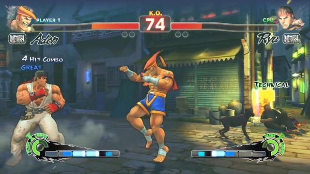 Adon vs Ryu (Hardest AI) - Ultra Street Fighter IV смотреть онлайн
