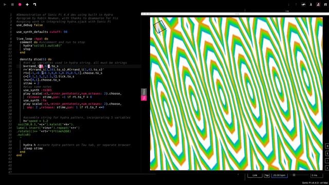 Sonic Pi Hydra Demo смотреть онлайн