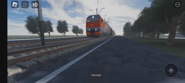 Ржд прибытие и отправление поезда в РОБЛОКСЕ смотреть онлайн