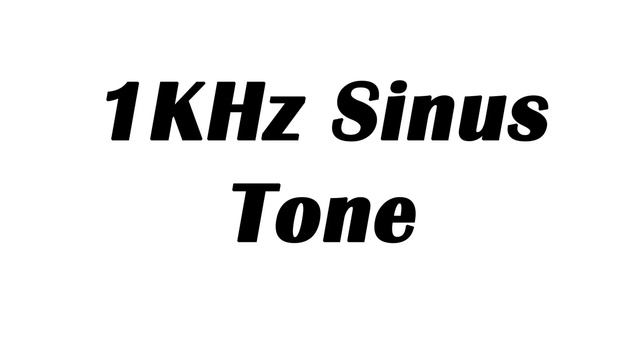 1KHz Sine Wave Test Tone (1 Hour)