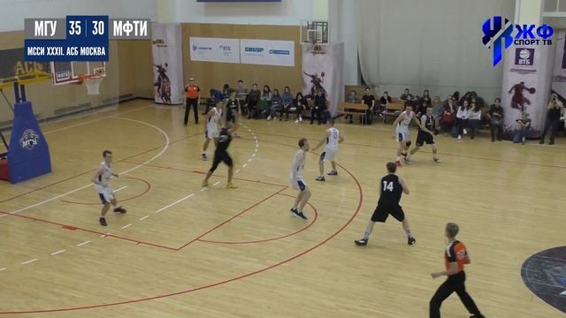 Баскетбол. МССИ XXXII. АСБ МОСКВА. МГУ - МФТИ. Запись матча. смотреть онлайн