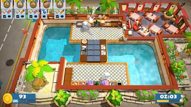 Overcooked 2 Surf N' Turf DLC Solo Kevin Level