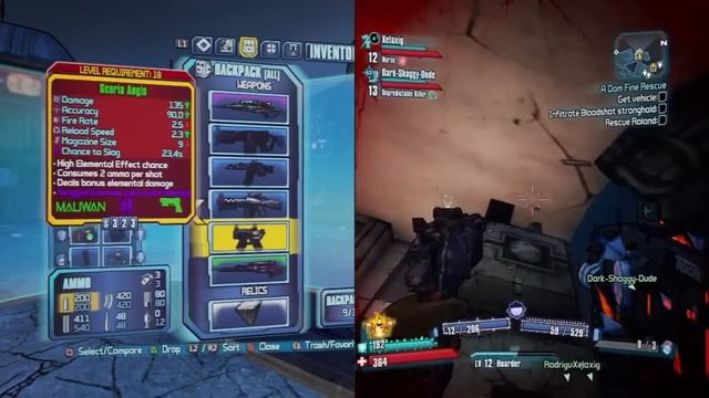 Let's Play Borderlands 2 (4P Co-Op) *Split Screen* (Preparation For The Cult Pt. 19) смотреть онлайн