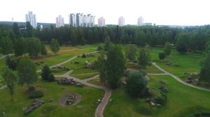 Музей валунов в Минске с высоты птичьего полета