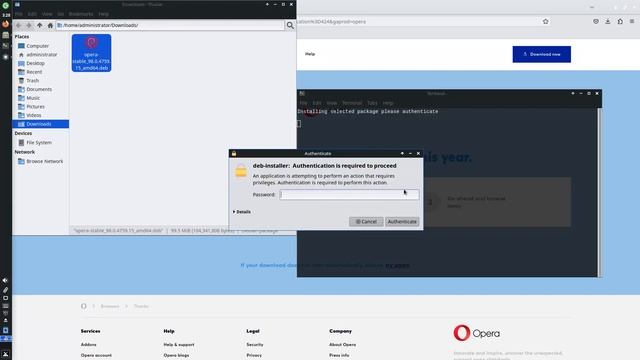How to install the Opera browser on MX Linux 21.3 смотреть онлайн