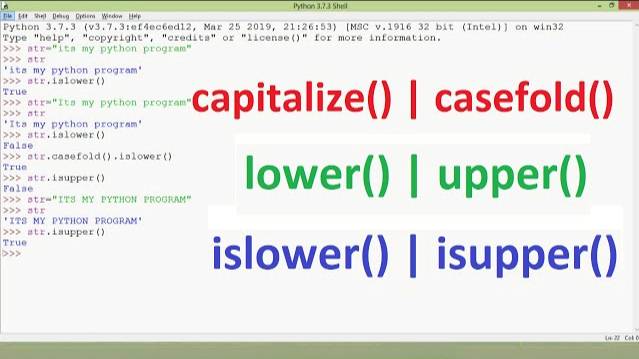 Built in String Functions in Python | Capitalize | Casefold | Lower | Upper | islower | isupper смотреть онлайн