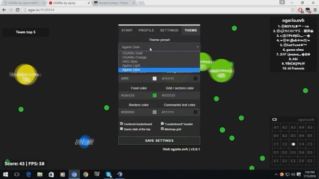 NEW AGAR.IO EXTENSION // OGARIO.OVH V2
