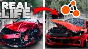 Аварии на реальных событиях в BeamNG.Drive #31