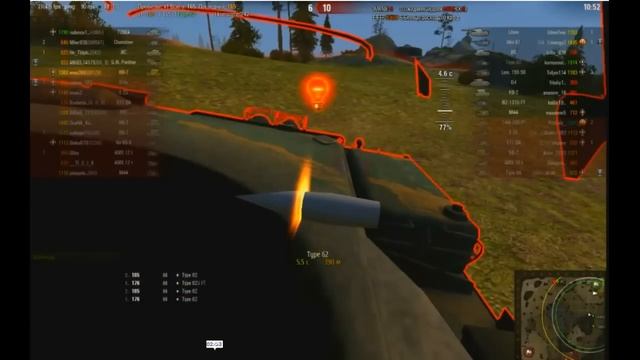 World of Tanks ---снаряды через танк 2 подряд . Вот вам и ВБР блин . смотреть онлайн