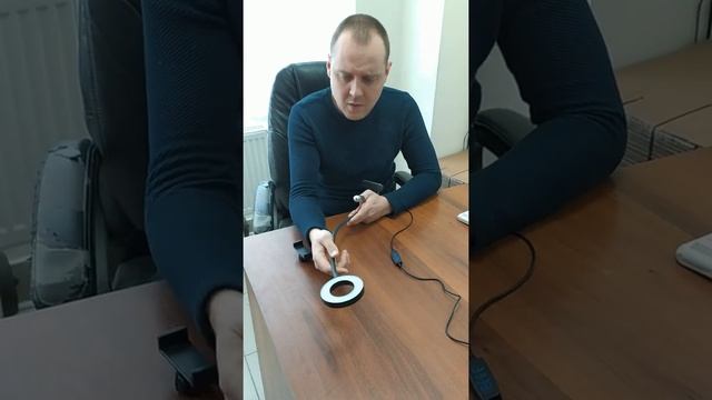 Гибкая светодиодная кольцевая лампа с держателем смартфона Professional Live Stream, обзор смотреть онлайн