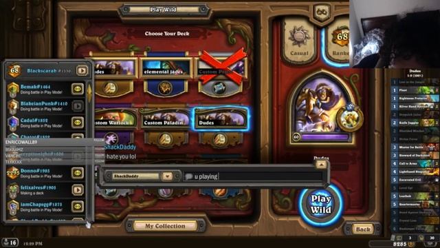 (Hearthstone) Wild Format: Silver Hand Recruit Paladin | Almost rank 1 legend p.1 смотреть онлайн