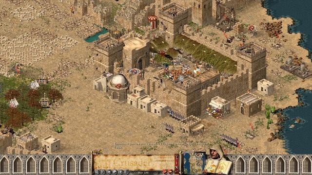 EUROPEAN VS ARABIC LORDS | Stronghold Crusader AI Battle смотреть онлайн