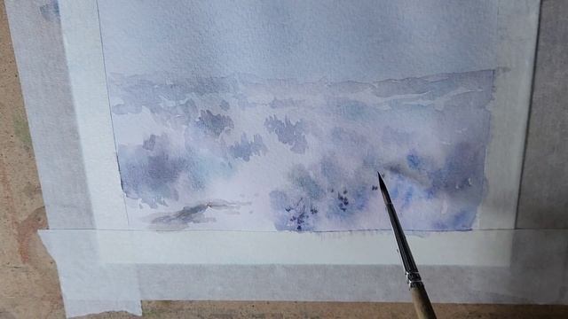 К Снежной королеве // Акварельная живопись по - сырому смотреть онлайн