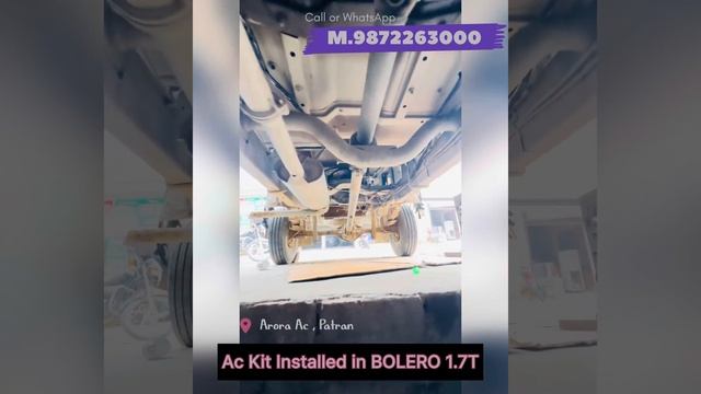 Ac kit Installed in BOLERO PICKUP 1.7 T |Arora Ac | смотреть онлайн