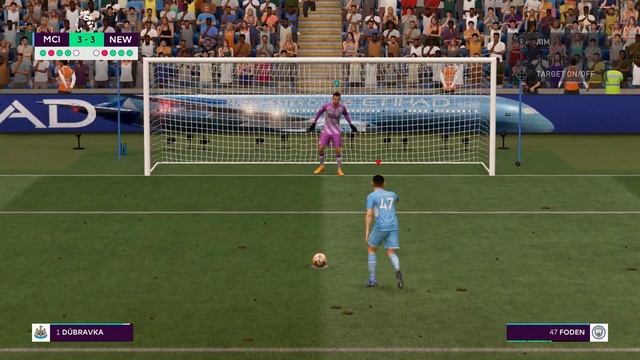 MANCHESTER CITY vs NEWCASTLE UNITED [Penalty shootout] FIFA 22 смотреть онлайн