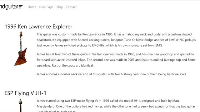 Коллекция Гитар Джеймса Хетфилда (перевод с сайта groundguitar) смотреть онлайн
