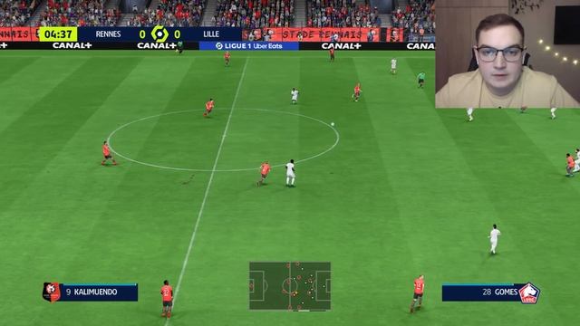 Rennes - Lille OSC My reactions and comments FIFA 23 смотреть онлайн