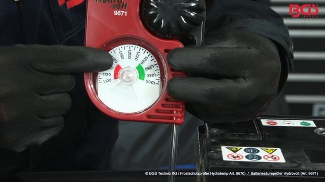 Battery Acid Tester Hydrovolt (BGS 9671) & Antifreeze Tester Hydrotemp (BGS 9670)