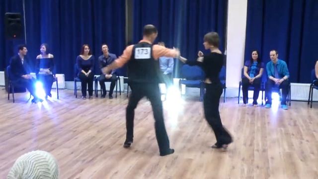 А  Харин   Е  Дудукина  Swing&Snow 2014 Open Strictly