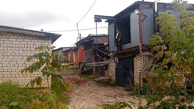 Кран балка спуск/подъем прицепа на 2 этаж. смотреть онлайн