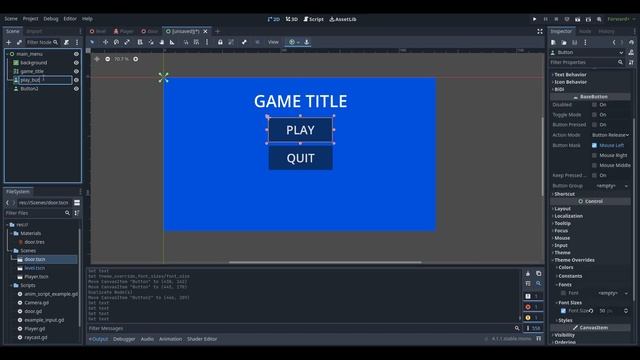 How to Make a Basic Main Menu in Godot - Godot 4 Tutorial смотреть онлайн