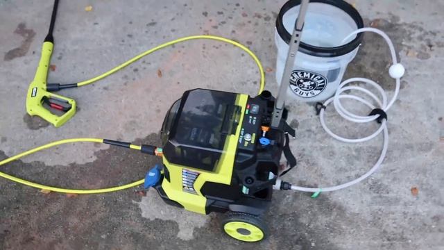 Ryobi 1500 Battery Powered Pressure Washer? | Now With Self Priming | Car Wash Tips смотреть онлайн