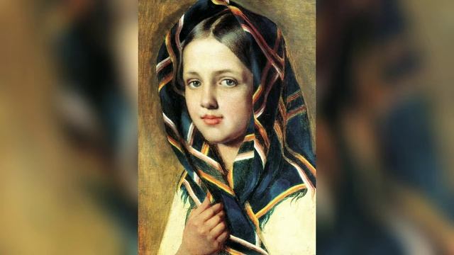 Девушка в платке | А. Г. Венецианов, конец 1820-х | Государственный Русский музей, Санкт-Петербург смотреть онлайн